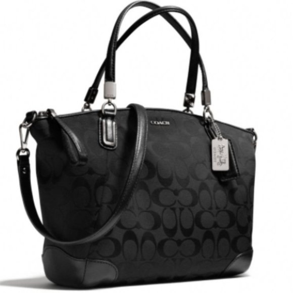 Coach Handbags - Coach Madison Signature Small Kelsey Satchel